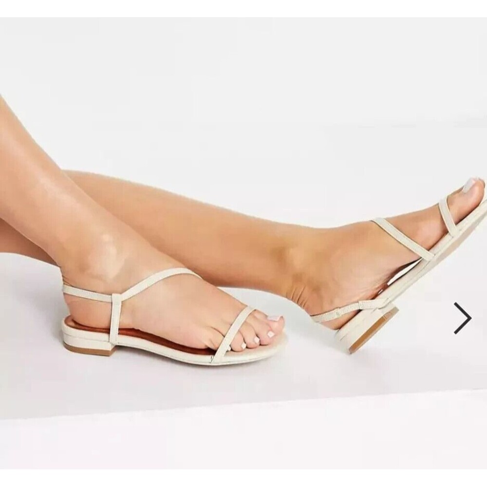 Ted Baker London Women's Ankle Strap Flat Nude Sandals Size  EU 38 /US 7… - Picture 2 of 14